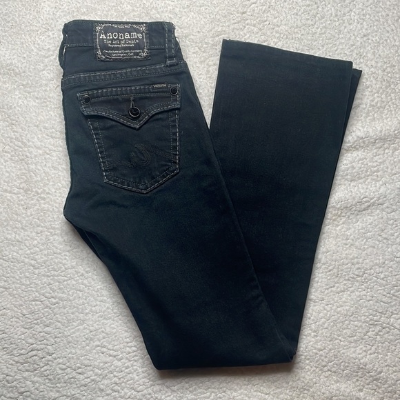 MAnoname Black jeans Stretch Comfy Bootcut Joelle Size 25 x 31 - Picture 6 of 10